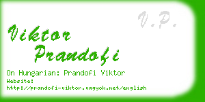 viktor prandofi business card